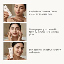 Sara Beauty Sara Korean Rice Water D-Tan Glow Cream 120g | Rice Water, Niacinamide, Vitamin C & Licorice | Brightening Face Cream for Tan Removal, Even Skin Tone & Daily Glow
