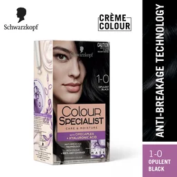 Schwarzkopf Colour Specialist 1.0 Opulent Black Hair Color 100ml | Permanent Hair Color | 100% Gray Coverage