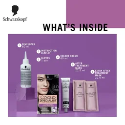 Schwarzkopf Colour Specialist 1.0 Opulent Black Hair Color 100ml | Permanent Hair Color | 100% Gray Coverage