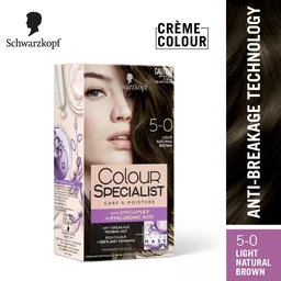 Schwarzkopf Colour Specialist 5.0 Light Natural Brown Hair Color 100ml | Permanent Hair Color | 100% Gray Coverage