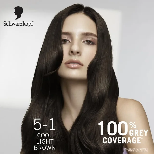 Schwarzkopf Colour Specialist 5.1 Cool Light Brown Hair Color 100ml | Permanent Hair Color | 100% Gray Coverage