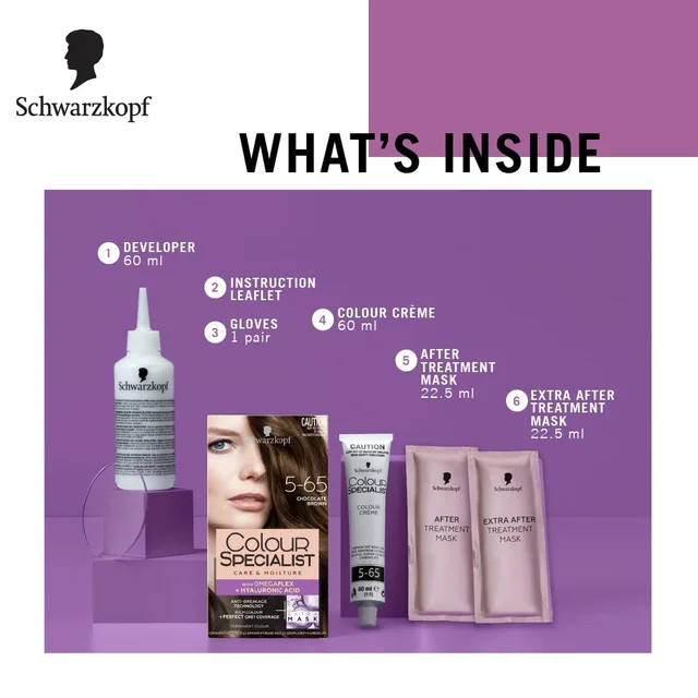 Schwarzkopf Colour Specialist 5.65 Chocolate Brown Hair Color 100ml | Permanent Hair Color | 100% Gray Coverage