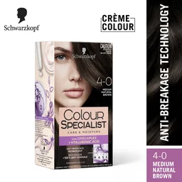 Schwarzkopf Colour Specialist 4.0 Medium Natural Brown Hair Color 100ml | Permanent Hair Color | 100% Gray Coverage