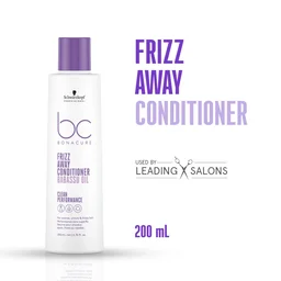 Schwarzkopf Professional Bonacure Frizz Away Conditioner 200ml with Babassu Oil for Frizzy Hair | Smooth & Hydrated Hair