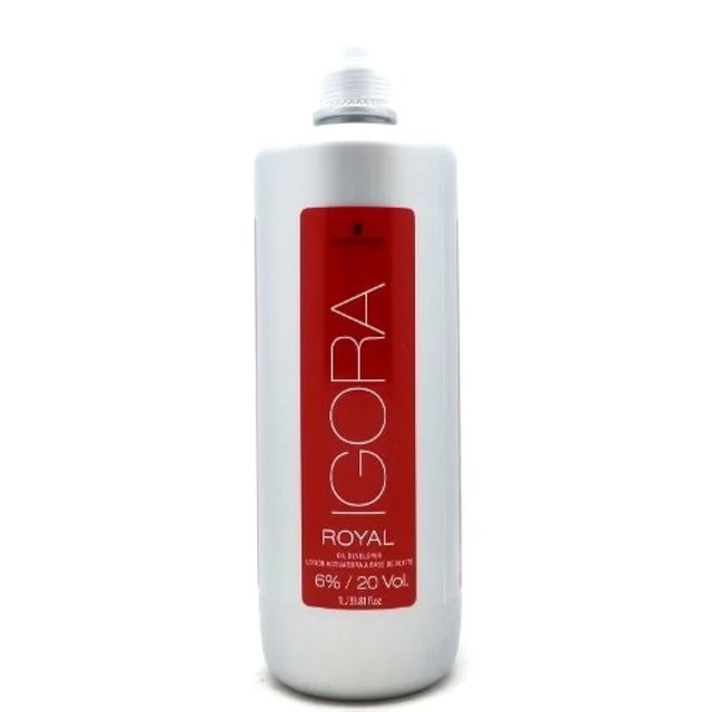 Schwarzkopf Professional Igora Royal Developer 6% 20 Vol 1000ml | Hair Color Developer | Even Color Results (Note:By Including Additional Weight charge of Product is 99/-)