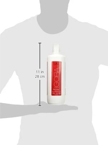 Schwarzkopf Professional Igora Royal Developer 6% 20 Vol 1000ml | Hair Color Developer | Even Color Results (Note:By Including Additional Weight charge of Product is 99/-)