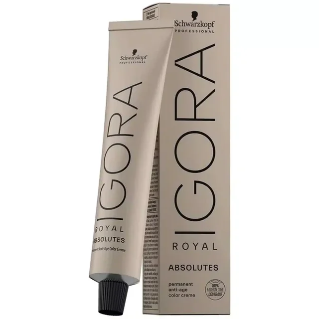 Schwarzkopf Professional Igora Royal Absolutes 6-50 Dark Blonde Gold Natural Hair Color 60ml | Permanent Hair Color | 100% Gray Coverage