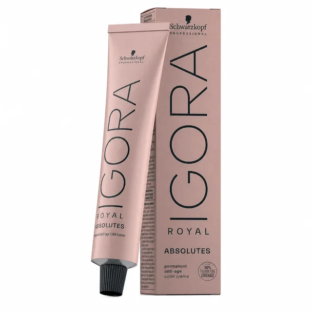 Schwarzkopf Professional Igora Royal Absolutes 7-60 Medium Blonde Chocolate Natural Hair Color 60ml | Permanent Hair Color | 100% Gray Coverage