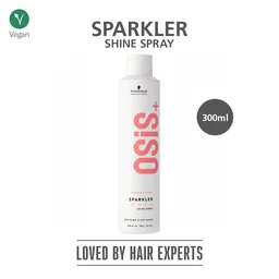 Schwarzkopf Professional OSiS+ Sparkler Shine Spray 300ml | Adds Brilliant Gloss & Shine to Hair | Lightweight Formula | Smooth, Frizz-Free Finish | Suitable for All Hair Types