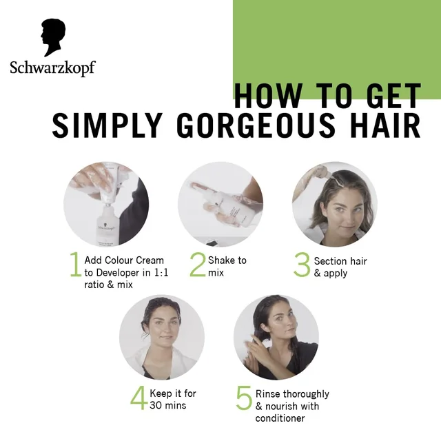 Schwarzkopf Simply Colour 3.0 Dark Brown Hair Color 142.5ml | Ammonia-Free | 100% Gray Coverage
