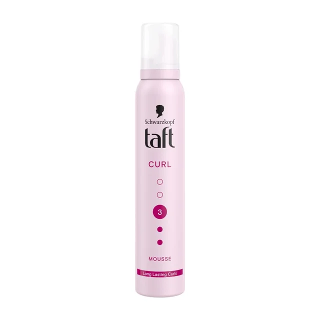Schwarzkopf Taft Curl Hold 3 Hair Mousse | Medium Hold | Curl Definition & Frizz Control