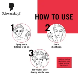 Schwarzkopf Taft Shine Hair Spray 250ml | Strong Hold 4 | Shiny & Frizz-Free Hair