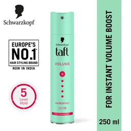 Schwarzkopf Taft Volume Hair Spray Hold Level 5 | Mega Strong Hold | Long-Lasting Hair Volume