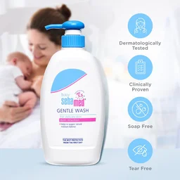 Sebamed Baby Gentle Wash 400ml, pH 5.5 | Soap-Free & Tear-Free Body Wash | Gentle on Baby's Skin | Dermatologically Tested | Ideal for Sensitive Skin