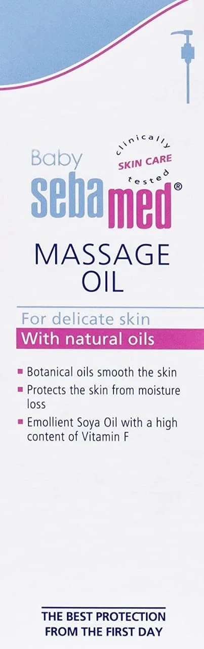 Sebamed Baby Soothing Massage Oil 150ml | pH 5.5 for Gentle & Moisturizing Care | Enriched with Natural Oils to Soothe & Hydrate Baby's Skin | Dermatologically Tested