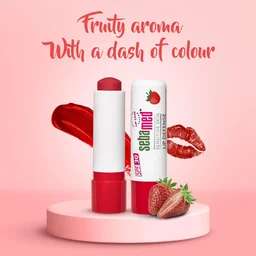 Seba Med Sebamed Lip Defense Strawberry 4.8g | SPF 30 Lip Balm with Natural Oils & Vitamin E | Heals Dry, Chapped Lips | UV Protection | Dermatologically Tested