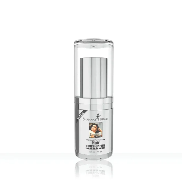 Shahnaz Husain Instant Hair Touch-Up Plus | Herbal Gray Hair Concealer | Ammonia-Free | Quick Root Touch-Up | Natural Finish | Easy Application | Travel-Friendly Hair Color Stick