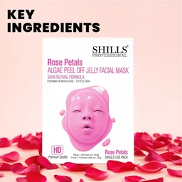Shills Professional SHILLS Professional Algae Peel Off Jelly Facial Mask 100g 6 Variants Rose Petals | Deep Cleansing, Hydration & Skin Brightening | Spa Treatment for All Skin Types