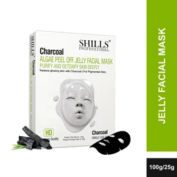 Shills Professional SHILLS Professional Algae Peel Off Jelly Facial Mask 100g 6 Variants Charcoal | Deep Cleansing, Hydration & Skin Brightening | Spa Treatment for All Skin Types