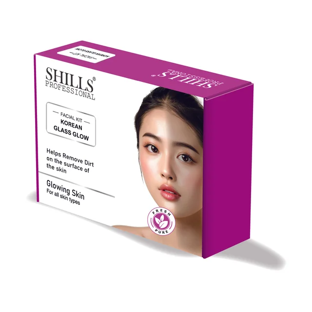 Shills Professional SHILLS PROFESSIONAL Facial Kit | Complete Skincare Solution for Cleansing, Exfoliating, Brightening & Hydrating | Korea Glass Facial Kit for Instant Spa Glow at Home