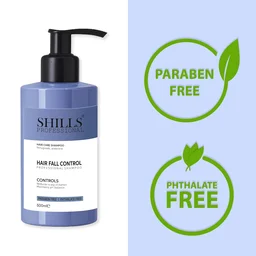 Shills Professional Hair Fall Control Shampoo 500ml | Keratin Enriched Anti Hair Fall Shampoo for Strong, Smooth, Healthy Hair | Reduces Breakage & Nourishes Scalp