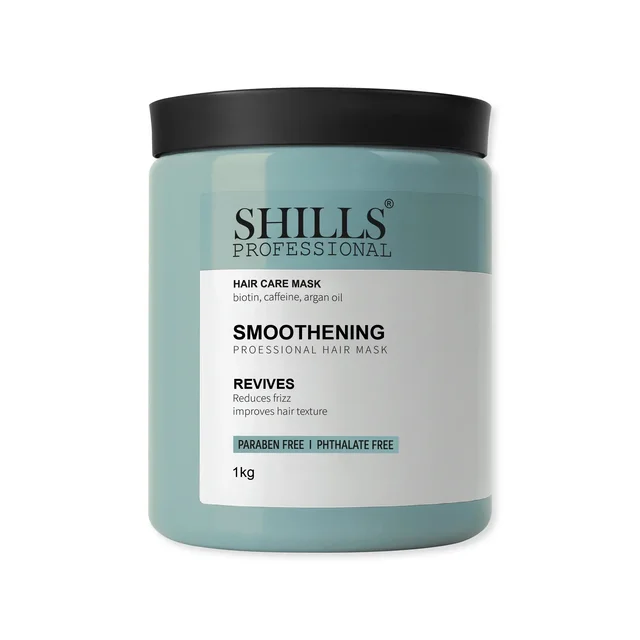 Shills Professional Smoothening Hair Mask 500gm | Deep Conditioning for Frizz Control, Smooth & Silky Hair | Keratin Infused Hair Spa Treatment for Dry & Damaged Hair