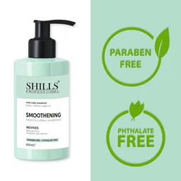 Shills Professional Smoothening Shampoo 500ml for Frizz Control & Silky Hair | Keratin Enriched Formula for Smooth, Shiny & Manageable Hair | For Dry & Damaged Hair