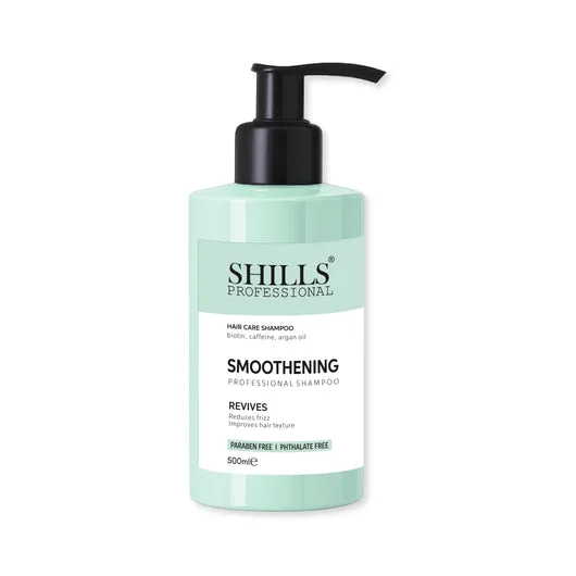 Shills Professional Smoothening Shampoo 500ml for Frizz Control & Silky Hair | Keratin Enriched Formula for Smooth, Shiny & Manageable Hair | For Dry & Damaged Hair