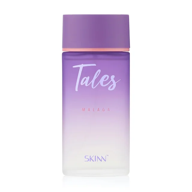 Skinn by Titan Skinn By Titan Tales Malaga Eau De Parfum for Women - 100ml | Sweet & Fruity Fragrance with Orange | Raspberry | Caramel | Patchouli | White Floral | Musk & Vanilla Notes| Long-lasting