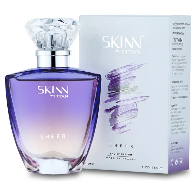 Skinn by Titan Skinn Titan Sheer Eau de Parfum for Women 100ml, Light & Refreshing Floral Fragrance |Citrusy Notes | Long-Lasting Perfume for Daily Wear & Special Occasions