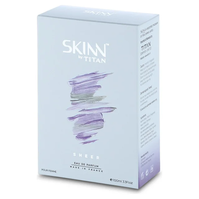 Skinn by Titan Skinn Titan Sheer Eau de Parfum for Women 100ml, Light & Refreshing Floral Fragrance |Citrusy Notes | Long-Lasting Perfume for Daily Wear & Special Occasions
