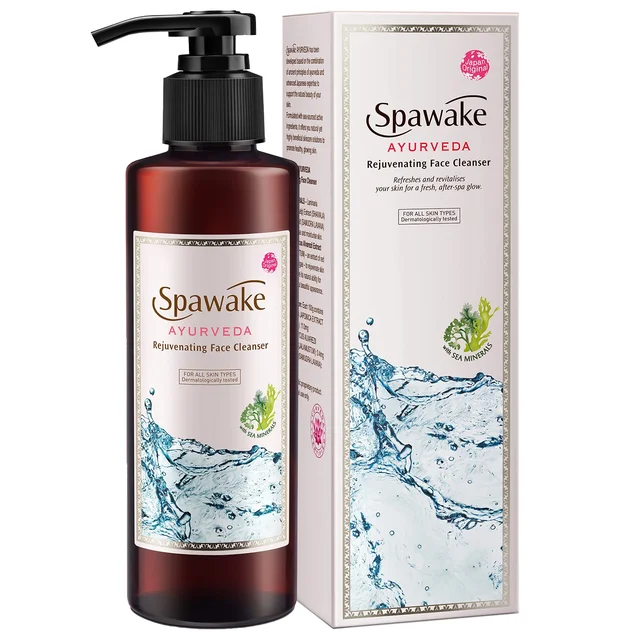 Spawake Ayurveda Rejuvenating Face Cleanser - 190ml | Refreshes Skin | Face Wash with Natural Extracts | Hydrating | Removes Dirt & Impurities | Dermatologically Tested | For All Skin Type