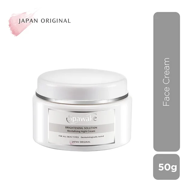 Spawake Brightening Solution Revitalising Night Cream 50g | for Soft, Smooth skin | Night Cream for Dark Spots | Non-greasy Formula | Skin Repair Night | for All Skin Types