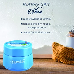 Spawake Moisturising Cold Cream 75g | Deeply Hydrating Cream | Relieve Dry, Rough & Chapped Skin | Winter skin protection | Sulphate Free | Non-greasy moisturizing | For All Skin Types