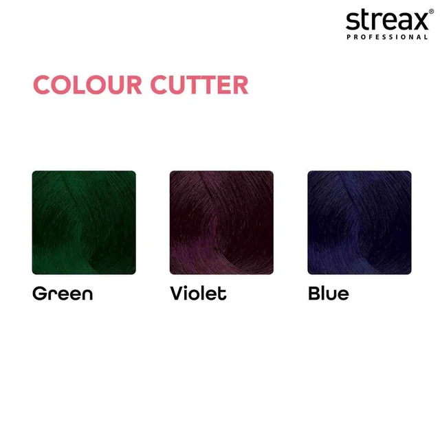 Streax Professional Argan Secrets Green Colour Cutter 60g | Hair Colour Corrector