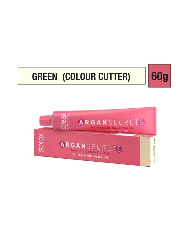 Streax Argan Secrets Hair Color Plum 60g | Long-Lasting Color, Argan & Walnut Oil | Full Grey Coverage - Plum
