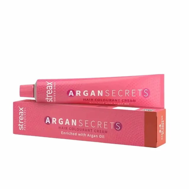 Streax Argan Secrets Hair Color 6.22 Dark Blonde Intense Iridescent 60g | Argan & Walnut Oil | Full Grey Coverage - Dark Blonde Intense Iridescent