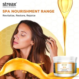 Streax Professional Spa Nourishment Hair Masque 500g with Honey & Vitamin E | For Normal to Dry Hair