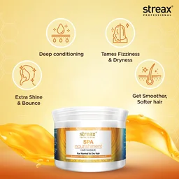 Streax Professional Spa Nourishment Hair Masque 500g with Honey & Vitamin E | For Normal to Dry Hair