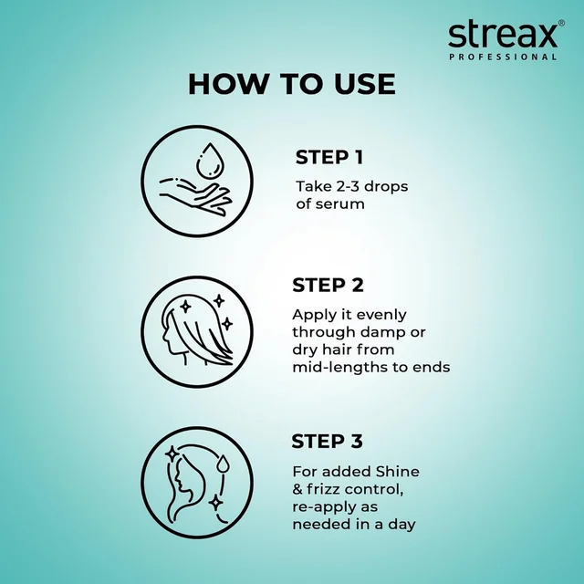 Streax Professional Vitariche Gloss Hair Serum, 200 ml