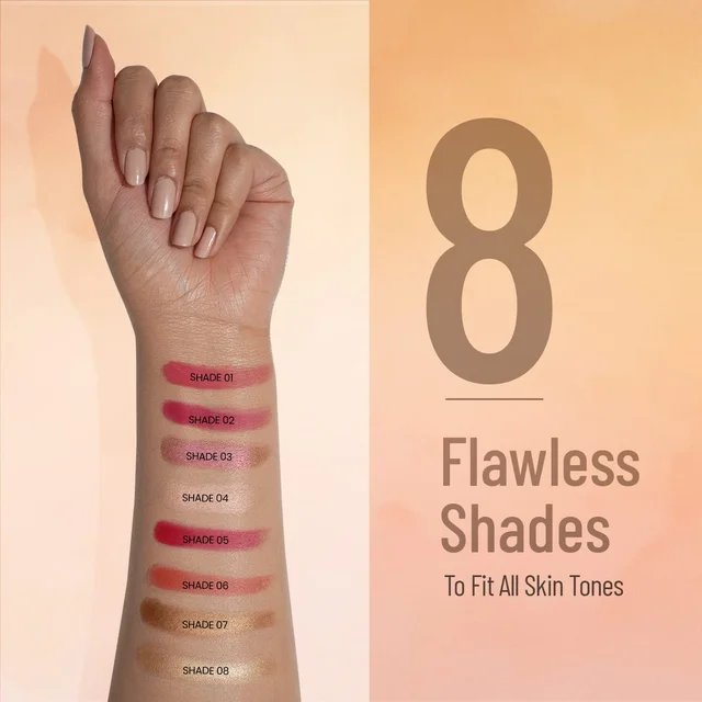 Swiss Beauty 8-in-1 Ultra Blush Palette | Pigmented Blusher | Flawless Glow | Matte & Shimmer Shades for All-Day Glow | Get Radiant, Long-Lasting | Highlight & Contour| blendable shades | Shade-5, 16gm