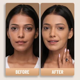 Swiss Beauty Airbrush Finish Full Coverage Foundation Shell White, 30ml | Lightweight & Hydrating, Water-Resistant Formula | Hyaluronic Acid for a Flawless Matte Look