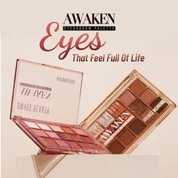 Swiss Beauty Awaken Eyeshadow Palette 11g, Shade 1 Blooming Rose | Matte & Shimmer Finish | Blendable, Long-Lasting Eyeshadow Palette for Everyday & Party Makeup