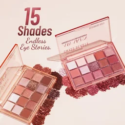 Swiss Beauty Awaken Eyeshadow Palette 11g, Shade 1 Blooming Rose | Matte & Shimmer Finish | Blendable, Long-Lasting Eyeshadow Palette for Everyday & Party Makeup