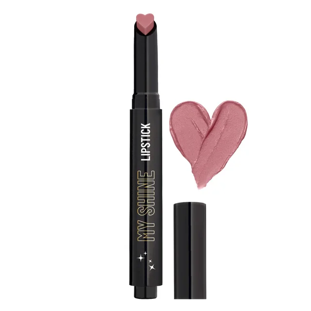 Swiss Beauty My Shine Creamy Lipstick Bitter Nude Shade 01 | Enriched with Vitamin E| Intense Shine & Long-Lasting | Hydrating, Smooth & Glossy Finish