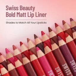 Swiss Beauty Bold Matte Lip Liner 1.6g | Choco Nude 03 | Moisturises Lips