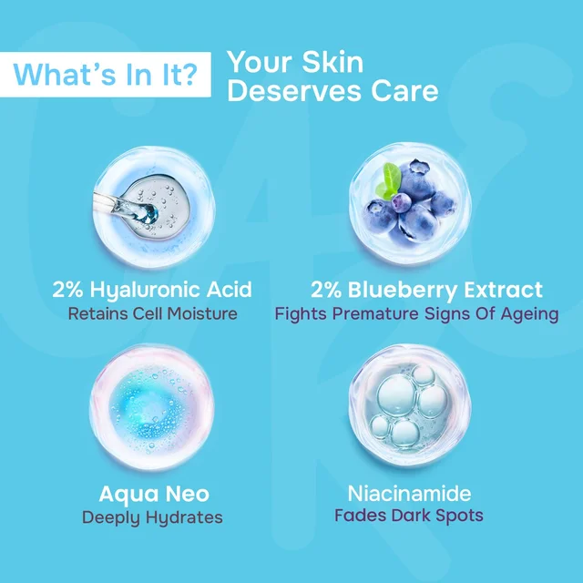 Swiss Beauty Care Dew Lock Face Serum 30ml | 2% Hyaluronic Acid & Blueberry Extract | 24-Hour Hydration | Lightweight, Fast-Absorbing Formula | Plumps, Softens & Revives Dull Skin