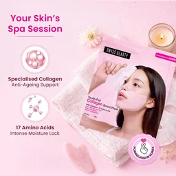 Swiss Beauty Care Youth-Full Collagen Boost Mask 34g | Glass Skin in 2 Hours | With Collagen & 17 Amino Acids | Plumping Hydration | Smooth, Fresh & Radiant Skin