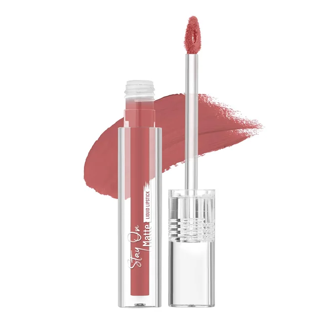 Swiss Beauty Chic Nude Stay On Matte Ultra Pigmented Liquid Lipstick Enriched with Vitamin E & Shea Butter | 24 Hour Stay | Matte Finish