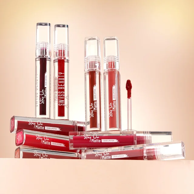 Swiss Beauty Brown Syrup Stay On Matte Ultra Pigmented Liquid Lipstick Enriched with Vitamin E & Shea Butter | 24 Hour Stay | Matte Finish